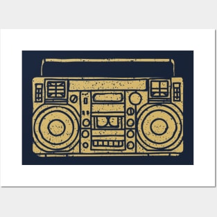 Retro Ghettoblaster Posters and Art